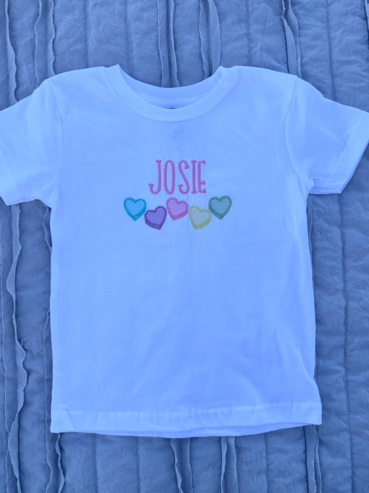 Candy Hearts Short Sleeve Tee