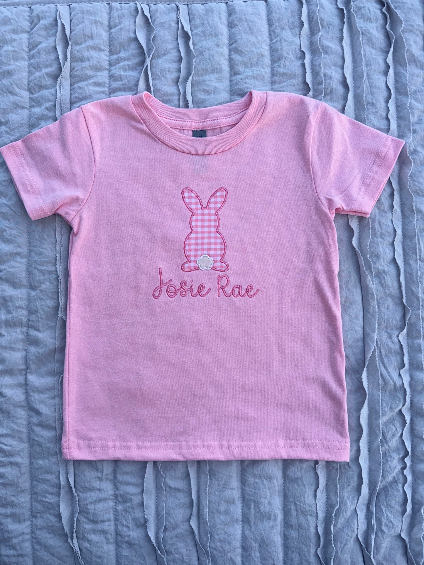 Bunny Applique Easter Tee