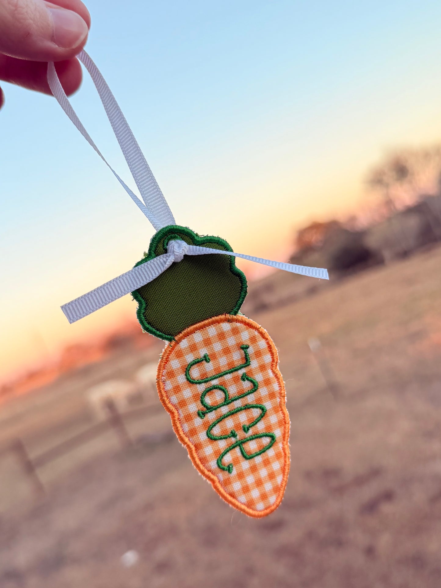 Carrot Easter Basket Tag